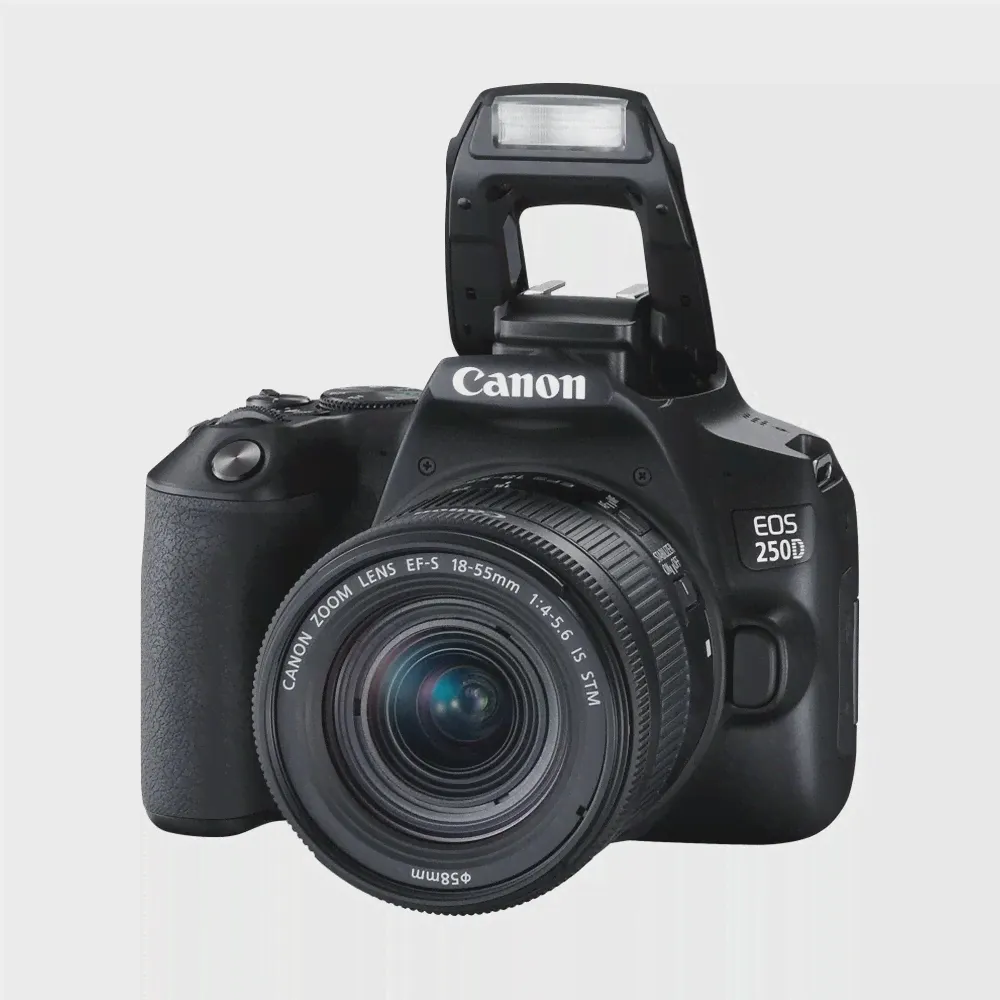 Зеркальный фотоаппарат Canon EOS 250D Kit 18-55mm IS STM, черный