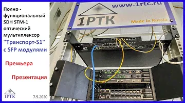 Полнофункциональный SDH STM-1 оптический мультиплексор c SFP модулями «Транспорт-S1» создан в России