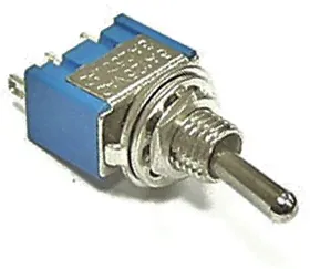 STM-102 on-on, Микротумблер STM-102, ON-ON, SPDT, 6 А, 250 В, 20 мОм, установочное отверстие 6 мм, 3 контакта-0