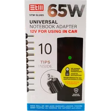 Адаптер питания STM автомобильный для ноутбуков SLU65, 65W, USB (2.1A) Slim design