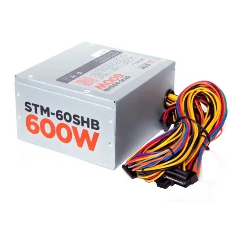 Блок питания 600Вт STM,60SHB,20+4pin/4+4pin/PCI-E 6pin x1/SATA x4/IDE x2,oem-0