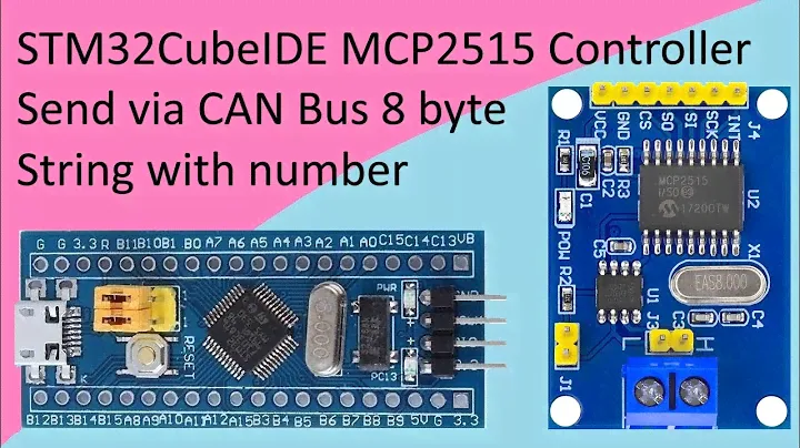 138. MCP2515 CAN Controller with STM32 F103C8T6 in STM32CubeIDE