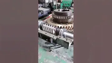 big worm and worm wheel testing in worm gearbox