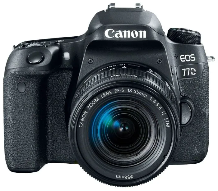 Зеркальный фотоаппарат Canon EOS 77D Kit 18-55mm f/3.5-5.6 IS STM-0